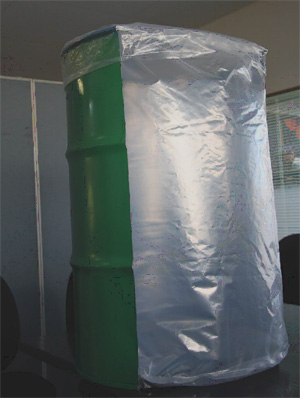 Round bottom anti-static bag for 200L drum